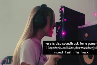 create lyrics and topline, record vocals and harmonies