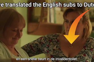 translate subtitles to dutch or english for you