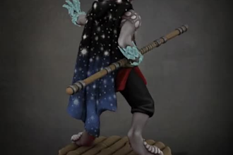create a custom 3d dnd mini with 360 view, portraits, vtt or stl file