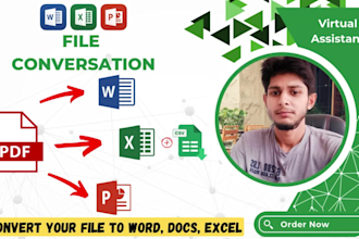 convert PDF to word, scan pages to excel, and transcribe handwriting