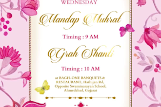 create unique wedding invitation video, save the date
