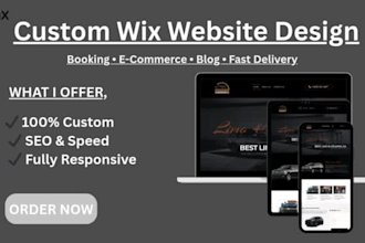 wix website design, redesign wix website, wix online store
