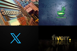 do 3d animated logo intro video