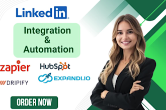 integrate leads to hubspot crm using zapier for linkedin automation
