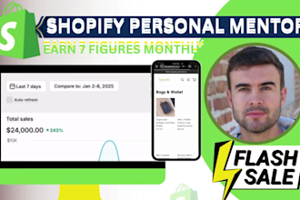 be your certified personal shopify mentor ,website builder and marketing expert