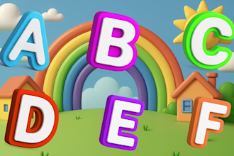 create fast growing kids learning videos