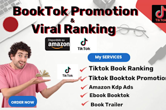 promote booktok,viral ranking your ebook and book,amazon kdp,goodreads on tiktok