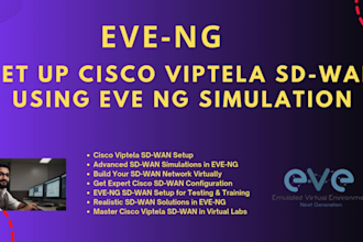 set up cisco viptela sd wan using eve ng simulation