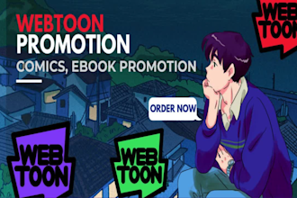 organically promote your webtoon, tapas, manga, webnovel
