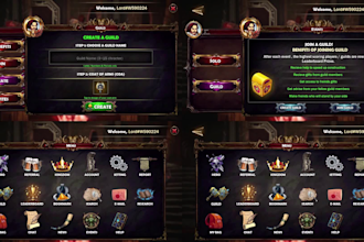 design professional game UI UX for mobile and PC games