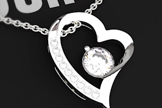 design bespoke jewelry and realistic rendering