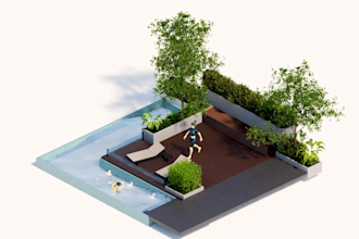 create 3d isometric animated explainer video
