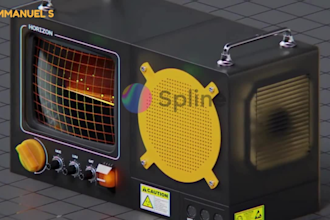 create a fantastic 3d design and visuals using spline and framer