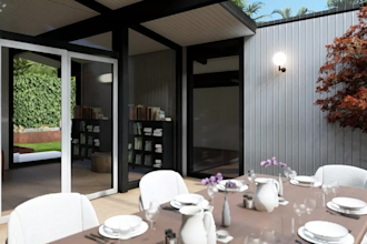 do landscape design, backyard, deck, pool, front yard as a landscape arch