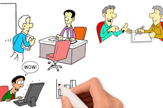 create an eye catching doodle whiteboard animation