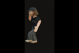 ps1 character, ps1 vtuber, low poly n64, ps1 console, psx model for retro games