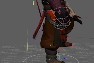 configure 3d model rigs for animaze,vr creature rig,muscle rigging via maya,ue5