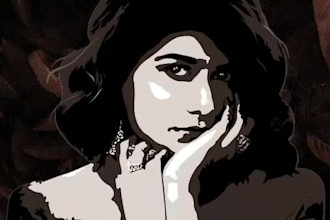 draw gorgeous looking 2d illustration from your image, no ai