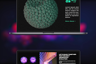create your professional nft landing page website