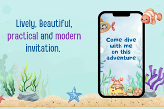animated digital invitation mp4 bottom of the sea