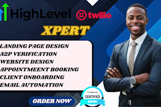 gohighlevel a2p 10dlc website automation funnel workflow crm twilio expert email