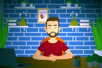 animate your podcast vedio ,live streaming, animation gif