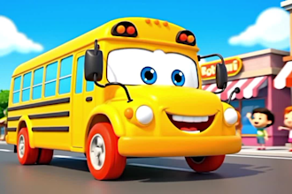 create 3d nursery rhymes songs for youtube, animation for kids