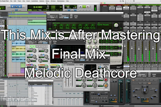 be your mix engineer for your metal, rock, or djent single, track, ep or album