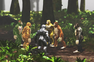 create 3d game ready character design