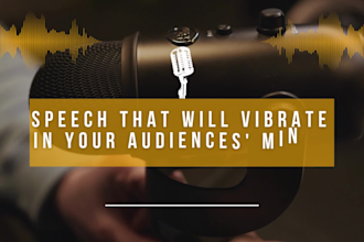 write compelling speeches to leave a lasting impression