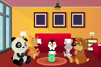 create nursery rhyme video animation for kids