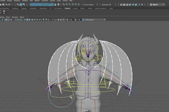 advance character rig compatible with mixamo, blender, maya