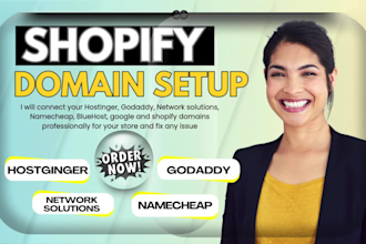 connect your hostinger or google domain to your shopify store, shopify website