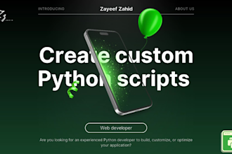 create custom python scripts and web solutions