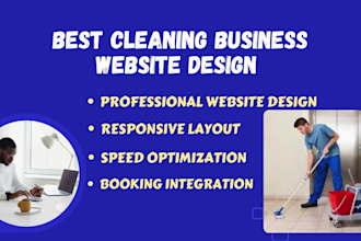 do house cleaning business website design redesign elementor pro astra pro
