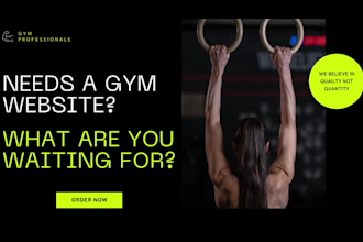 design personal trainer,gym,yoga,sports and fitness website
