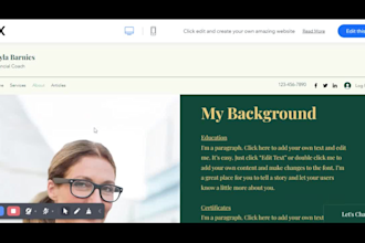 design tax website, credit repair, tax prep, income tax, loan, finance website