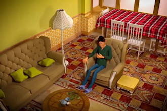 produce 3d animation, fighting scene, short or long 3d film, cartoon kid animate