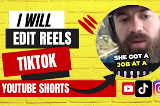 edit instagram reels, tiktoks videos and youtube shorts