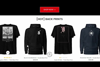 design anime shopify store anime clothing store anime shopify dropshiping store