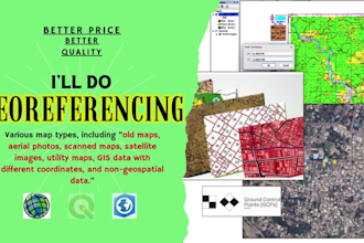 do high quality gis georeferencing coordinate extraction for you