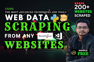 expert web scraper for shopify, zillow, yellow pages and website data scraping