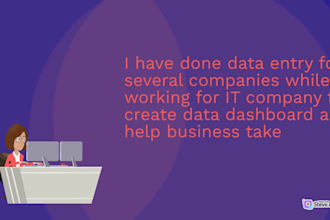 do data entry, data cleaning and web research, documentation
