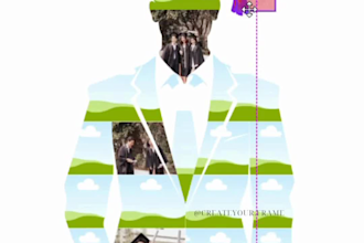create custom canva frame collages any shape