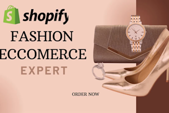 design luxury shopify clothing website, fashion shopify store, clothing website