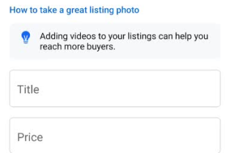 do facebook marketplace account to advertise your products