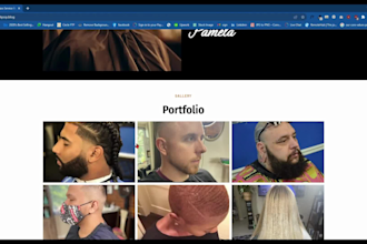 design spa, salon, barber shop wordpress website