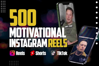 create motivational reels for instagram, tiktok, and youtube