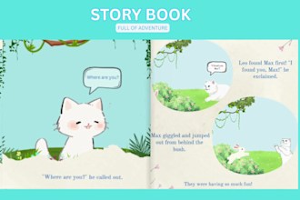 design children storybook illustrations and covers in canva