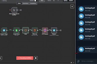create a custom n8n telegram bot for automation